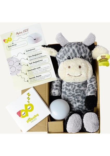 Ayıcı Oyuncak Uykuşşş Akıllı Ağlama Sensörlü Uyku Arkadaşı - Beyaz Gürültülü Tali fırsatları