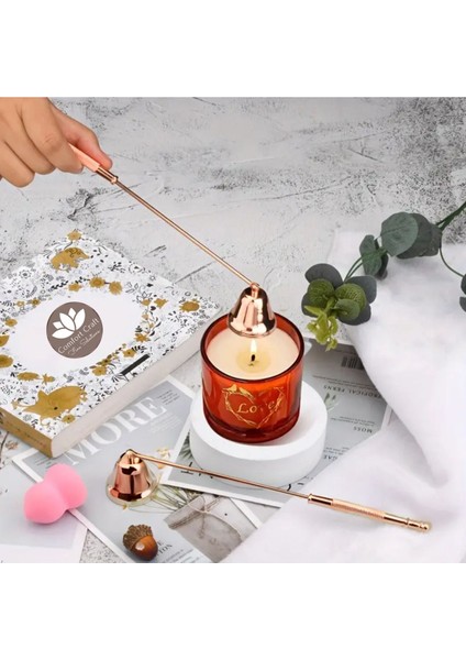 Pirinç El Yapımı Mum Söndürücü | 19.2 cm | Rose Renk fırsatları