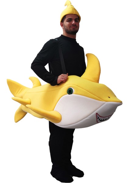Baby Shark Kostümü Yetişkin Sarı fiyatları