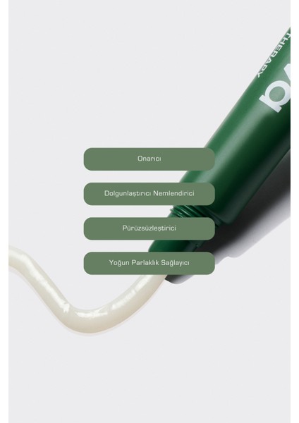 Glossy Lip Therapy | Besleyici Dudak Nemlendiricisi 15 ml | Nemlendirici | Peptit, Shea Yağı