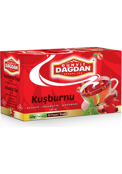 Kuşburnu Bardak Poşet 20'li