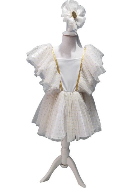 Gold Puantiyeli Tüllü Elbise fiyatları