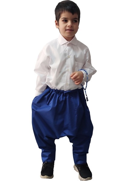 Mavi Renk Çocuk Şalvar