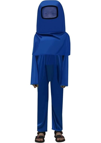 Among Us Cosplay Uzaylı Astronot Kostümü Mavi