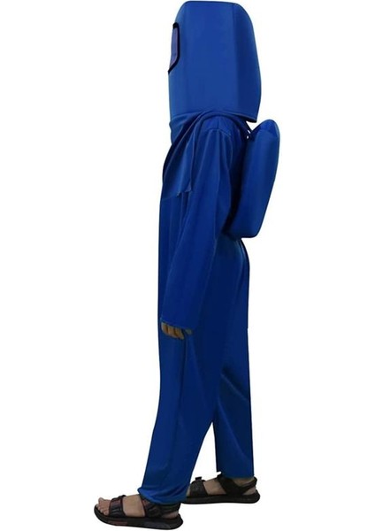Among Us Cosplay Uzaylı Astronot Kostümü Mavi