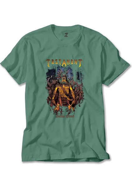 Testament Native Blood Yeşil Tişört