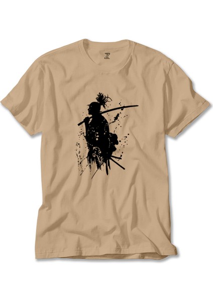 Samurai Miyamoto Musashi Krem Tişört