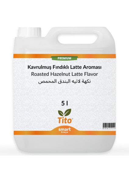 Premium Kavrulmuş Fındıklı Latte Aroması 5 lt