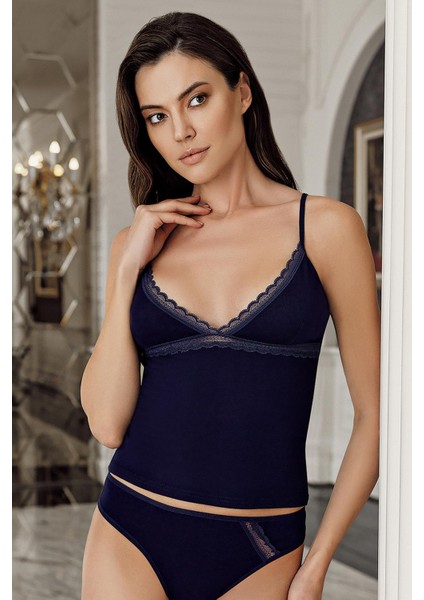 8660 Lacivert Renk 2li Atlet Dantelli Takım fırsatları