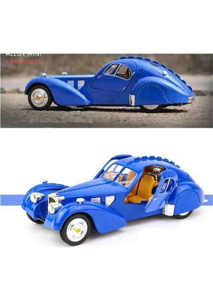 Dianomi Vintage 1:28 Ölçek Bugatti Clasic Araba ( Kapıları Açılır)