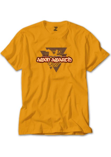 Amon Amarth With Oden On Our Side Sarı Tişört