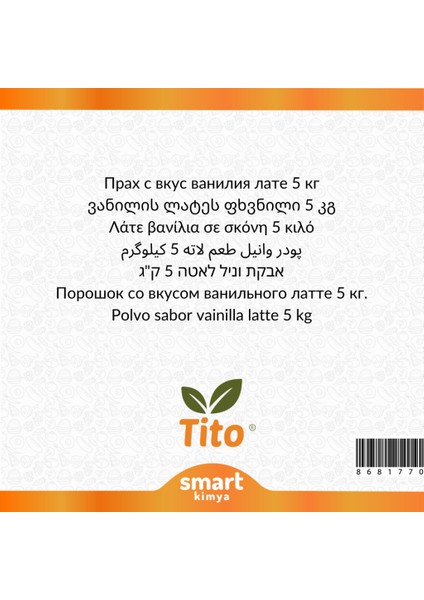 Toz Vanilyalı Latte Aroması 5 kg fiyatları