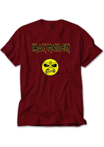 Iron Maiden Face Kırmızı Tişört