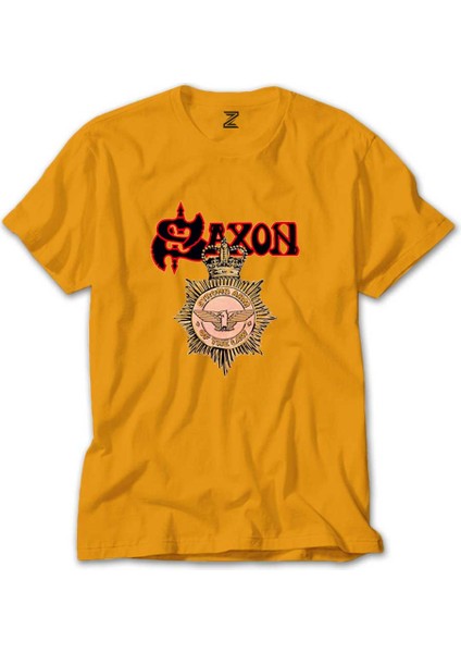 Saxon Strong Arm Of The Law Sarı Tişört