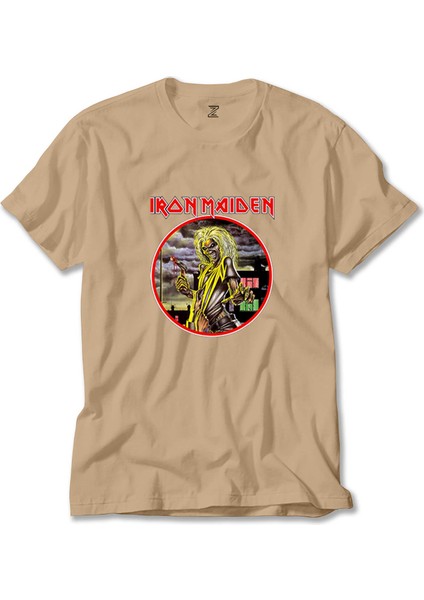 Iron Maiden Killers Krem Tişört