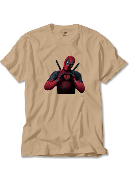 Deadpool Love Krem Tişört