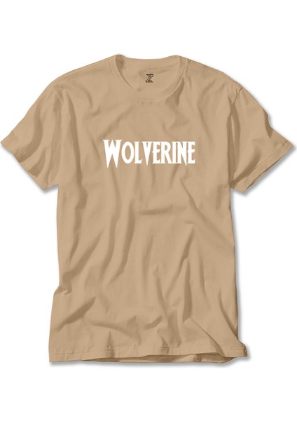 Wolverine Text White Krem Tişört