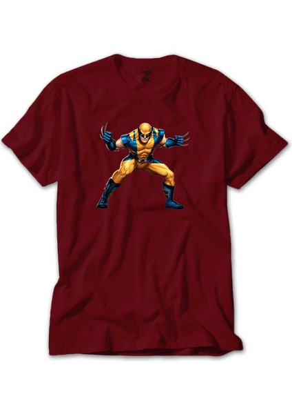Wolverine Portre Kırmızı Tişört