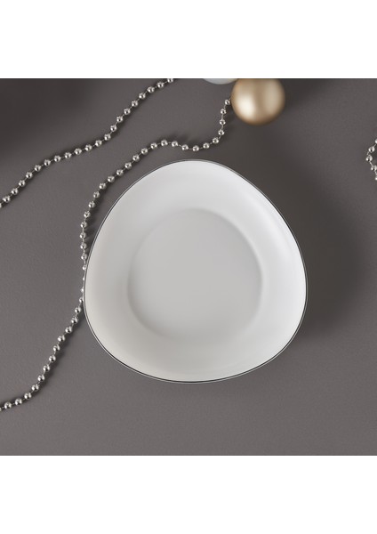 New Agata Opal Cam Çukur Tabak 20 cm