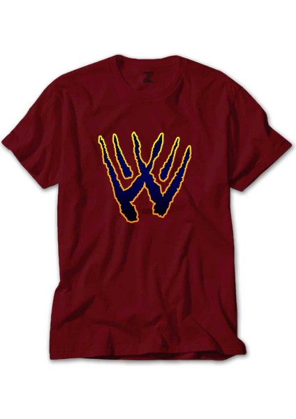 Wolverine Logo Kırmızı Tişört