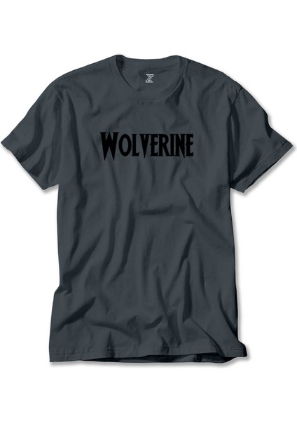 Wolverine Text Füme Tişört