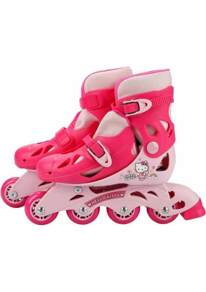 Kız Çocuk Pembe Hello Kitty Inline 4 Teker Paten