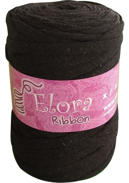 Siyah Ribbon Örgü Ipi