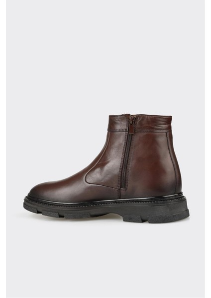 Kahve Deri Erkek Günlük Ayakkabı modelleri