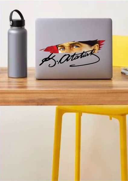 Atatürk Gözleri ve Imza Sticker Araba Oto Motosiklet Karavan Sticker Etiket 01575 modelleri