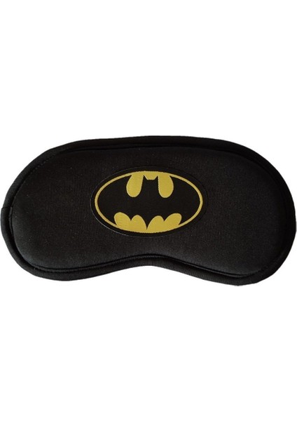 Batman Amblemli Siyah Uyku Maskesi | Uyku Bandı