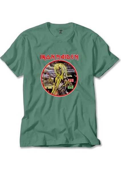Iron Maiden Killers Yeşil Tişört