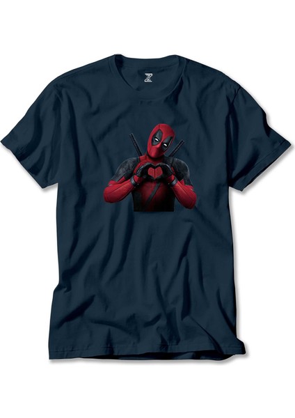 Deadpool Love Lacivert Tişört