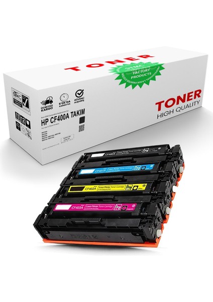 Hp 201A Toner 4’lü Set CF400A / CF401A / CF402A / CF403A