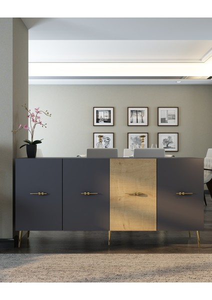Normct (KB150) Konsol Antrasit-Safirmeşe
