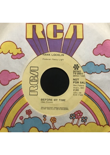 Hank Lockin – Before My Time 45'lik Plak