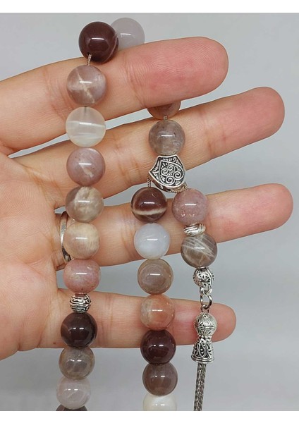 Güneş Taşı 33LÜK Koyu Alacalı Renkler Tesbih 10MM (21470) fiyatları