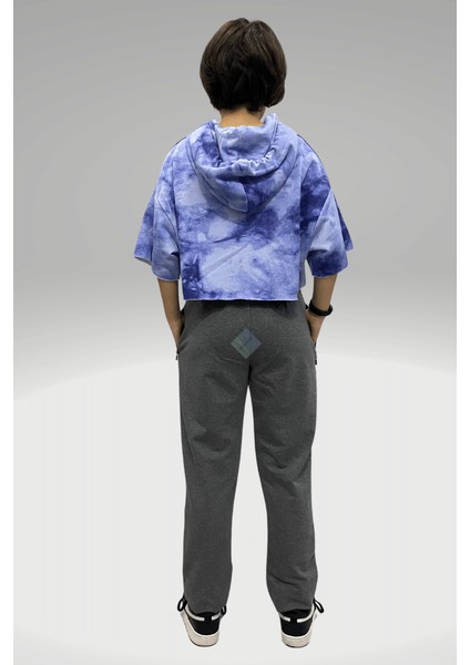 Çocuk Gri Fermuarlı Cepli Eşofman 13-14 Yaş - Antrasit-Gri fiyatları