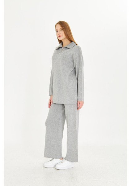 Oversize Fermuarlı Triko Alt Üst Takım 1805 fiyatları
