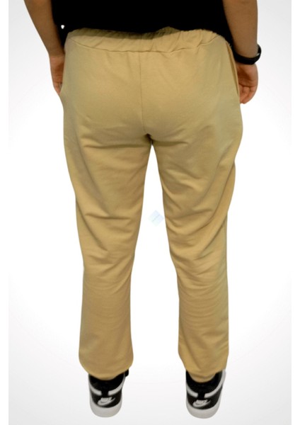 Unisex Çocuk Bej Jogger Eşofman Altı 11-12 Yaş - Bej