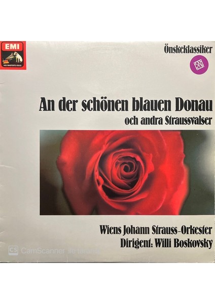 Wiens Johann – Strauss Orkester An Der Schönen Blaunen Donau LP Klasik Plak