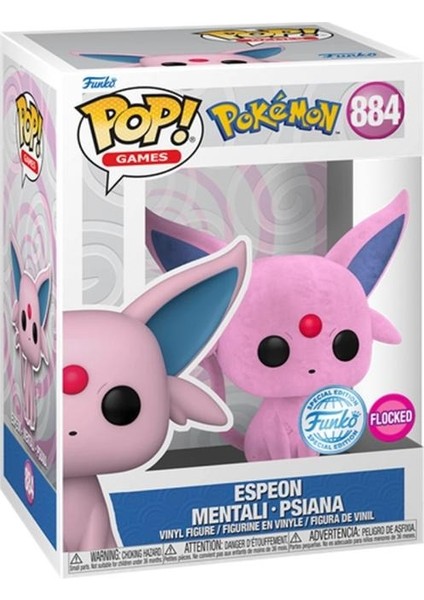 Flocked Espeon (884) Pokemon Hmv Exclusive Pop Vinyl fiyatları