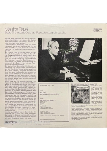Maurice Ravel - Bolero LP Klasik Plak