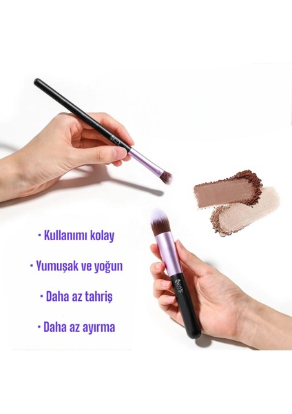 Professional Lila Makyaj Fırça Seti