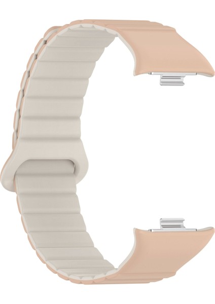 Xiaomi Smart Band 9 Pro Kordon Solo Loop Mıknatıslı Strap Kayış KRD105 Pudra