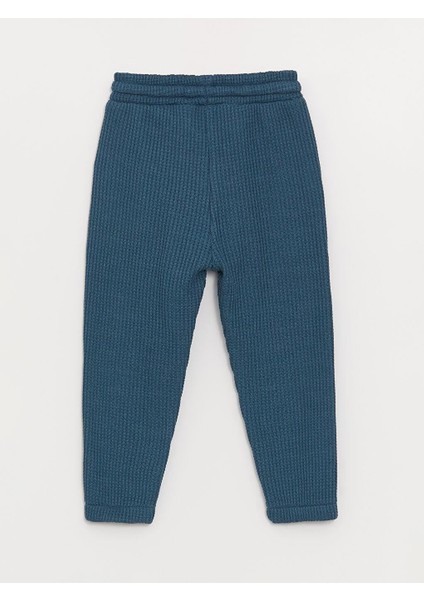 Baby Petrol Beli Lastikli Basic Erkek Bebek Jogger Eşofman Alt