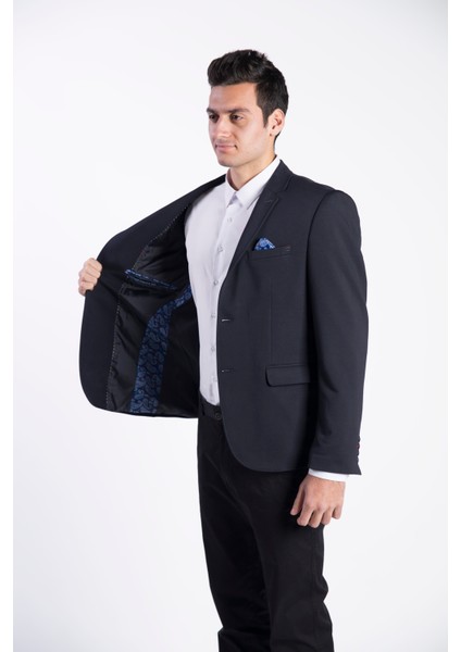 5117 Iki Düğme Tek Yırtmaç Örme Kumaş Büyük Beden Erkek Ceket fiyatları