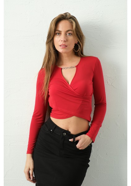 Zincir Aksesuarlı Bodycorn Bluz modelleri