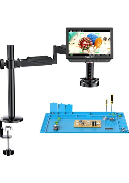 TM4K-AF Esnek Kol HDMI Mikro Lehimleme Mikroskobu 4K - 8 Inc