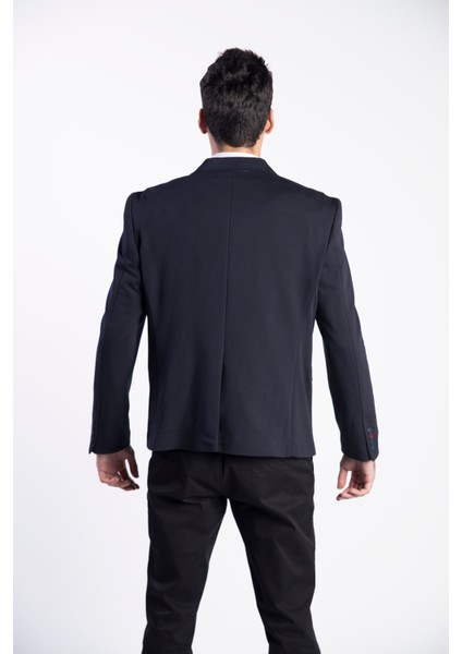 5117 Iki Düğme Tek Yırtmaç Örme Kumaş Büyük Beden Erkek Ceket modelleri