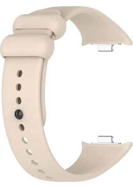 Xiaomi Smart Band 9 Pro Kordon Delikli Kayış Silikon Krem